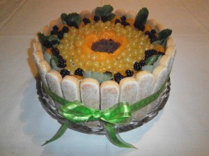 Ovocný šlehačkový dort