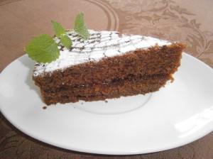 Čokoládový dort s marmeládou