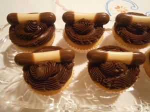 Muffiny s čokoládovým krémem