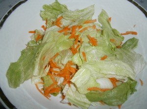 Ledový salát s mrkví