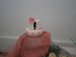 Menší svatební dortík