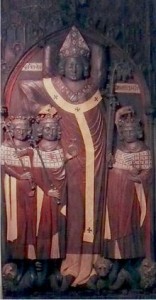 Náhrobek Petra z Aspeltu se třemi králi (Jan Lucemburský, Jindřich VII. Lucemburský, Ludvík IV. Bavor)