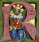 Václav II. - miniatura ve Zbraslavské kronice