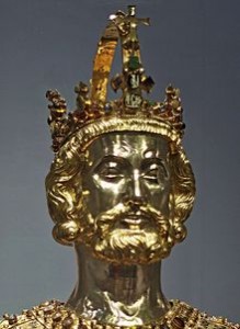 Relikviářová busta sv. Karla Velikého